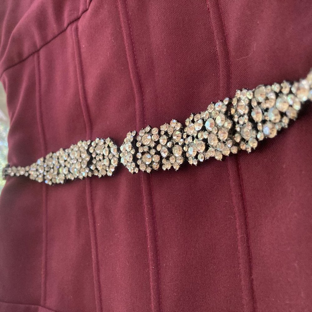 Zara rhinestone belt, lightly used